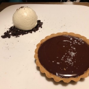 Pie de arequipe y chocolate