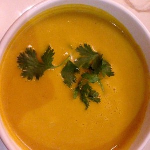sopa de zanahoria