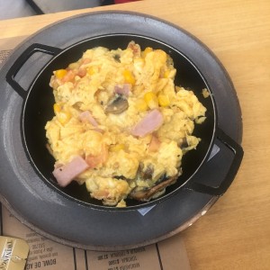 huevos revueltos con todo