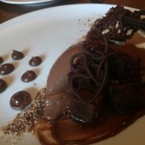 postre de chocolate