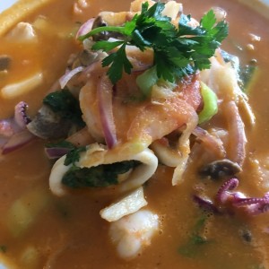 sopa de mariscos