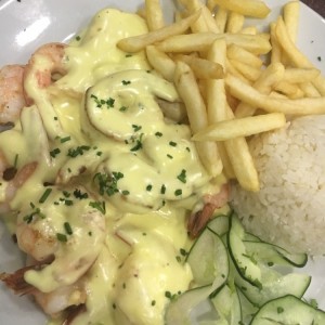 Langostinos al ajillo