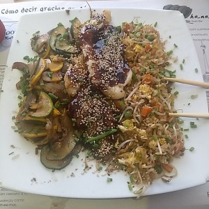 Robalo teriyaki