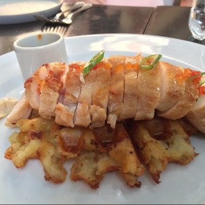 Honey-Ginger chicken and waffles