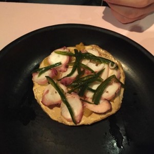 tostada de pulpo