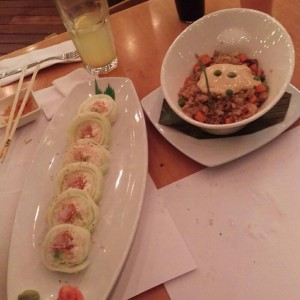 kabu maki y arroz mixto