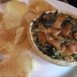 Quiche de salmon y espinaca