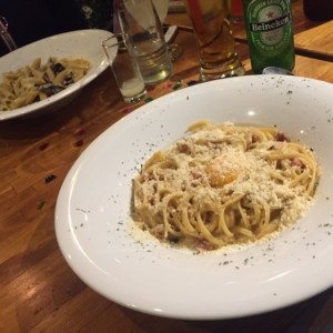 Fetuchini a la carbonara