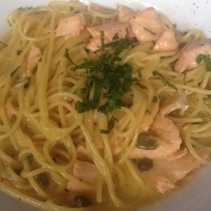 pasta con salmon
