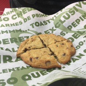 Galleta de banano y chocolate