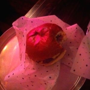 Cheese & bacon hamburger