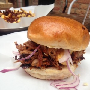 Pulled pork sandwich