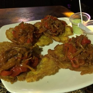 patacones con ropa vieja 
