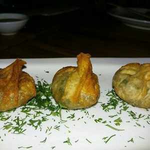 wontons de camaron