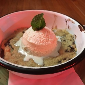 galleta con helado