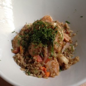 arroz camarones