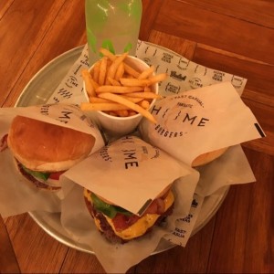 hamburguesas sencillas con queso
