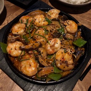 Mariscos al fuego