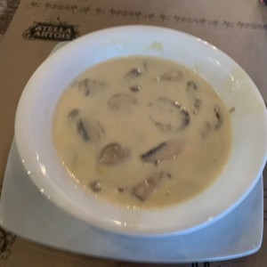 Crema de champiñones 