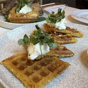 Waffles de choclo