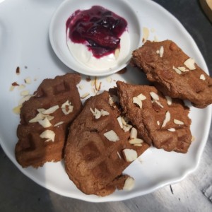 waffles de avena