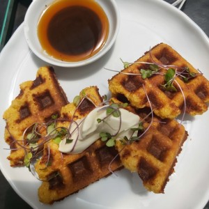 waffles de chocolo