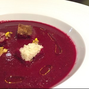 Sopa fría de remolacha biodinámica