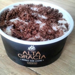Arroz con leche ( y topping de brownie)