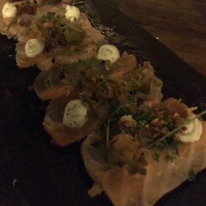 tiradito de salmon