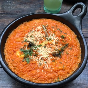 Arroz de camarones y cangrejo