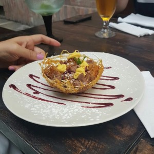 canasta de chocolate