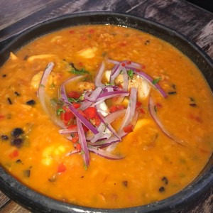 arroz caldoso de mariscos