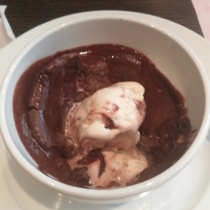 volcan de chocolate, me lo tuve que comer