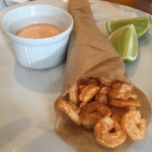 Camarones con salsa japonesa