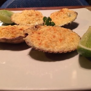 Conchas a la parmesana ligeramente picantes