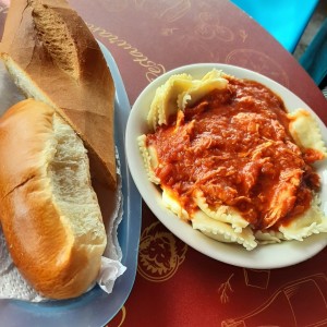 Ravioli pollo.