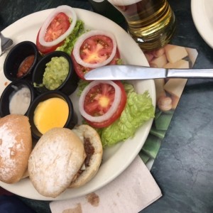 trio de hamburguesas 