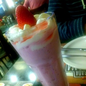 malteada de fresa