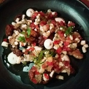 mollejas y calamares