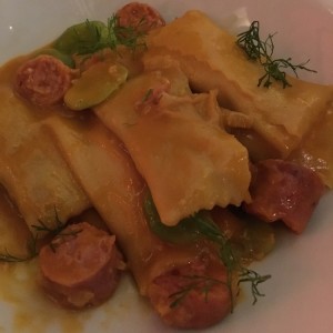 Agnolotti de Mazorca y Chorizo Santa Rosa