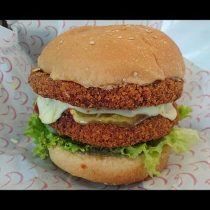 Hamburguesa doble de Pollo
