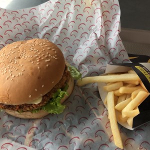 Hamburguesa de Pollo en combo