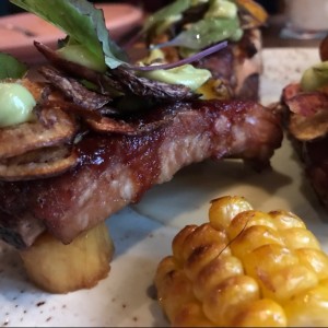costillas con bbq de tomate de arbol