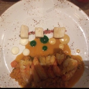 Encocado de langostinos