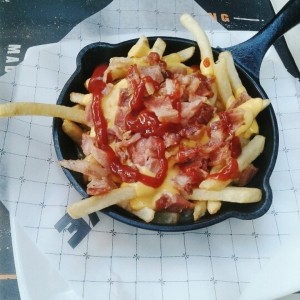 Papas americanas sin vegetales. 