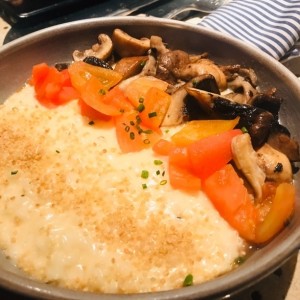 Rissoto de Queso y Hongos