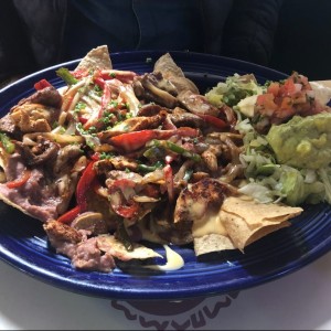 nachos con carne
