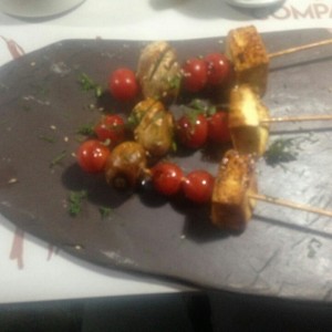 brocheta vegetariana
