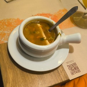 Entrada - Sopa de vegetales 