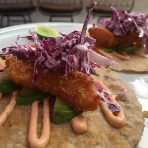 Taco de langostino